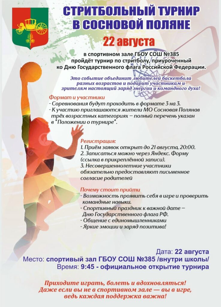 Стритбольный турнир в Сосновой Поляне